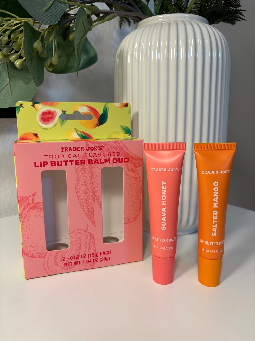 NIB Trader Joe’s Tropical Flavored Lip Butter Balm Duo